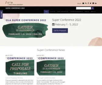 Olasuperconference.ca(OLA Super Conference) Screenshot