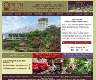 Olbrich.org(Olbrich Botanical Gardens) Screenshot