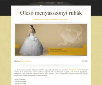 Olcsomenyasszonyiruhak.hu(Olcsó) Screenshot