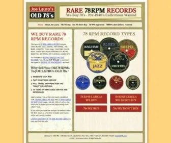 OLD78S.com(Historic Music Library) Screenshot