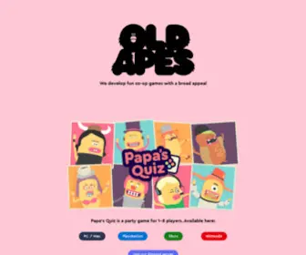 Oldapes.com(Papa´s Quiz) Screenshot
