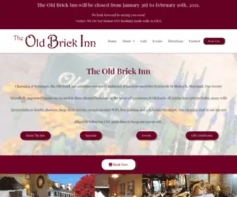 Oldbrickinn.com(The Charming & Luxurious Old Brick Inn in Historic St) Screenshot