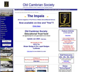 Oldcambrians.com(Old Cambrian Society) Screenshot