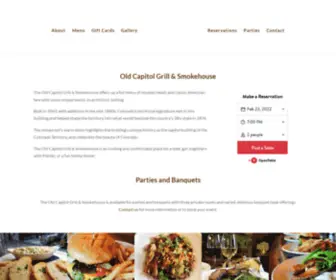 Oldcapitolgrill-Smokehouse.com(Old Capitol Grill & Smokehouse) Screenshot