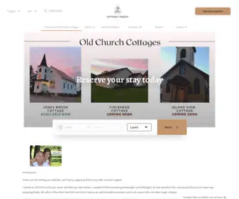 Oldchurchcottages.com(Unique and historical cottages) Screenshot