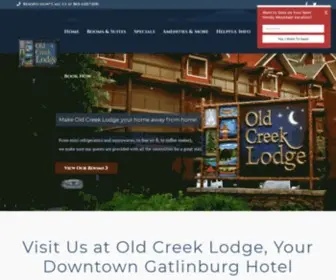 Oldcreeklodgegatlinburg.com(Old Creek Lodge) Screenshot