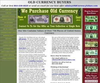 Oldcurrencyvalues.com(Old Currency Value Guide) Screenshot