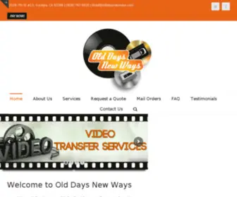 Olddaysnewways.com(Video & Audio Transfers) Screenshot