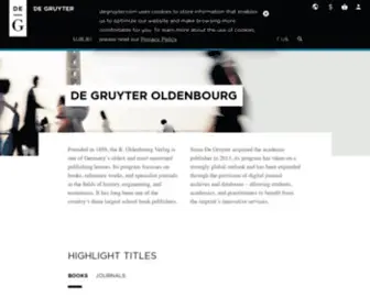 Oldenbourg-Wissenschaftsverlag.de(De Gruyter Oldenbourg) Screenshot