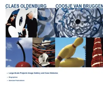 OldenburgVanbruggen.com(Claes Oldenburg & Coosje van Bruggen) Screenshot