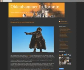 Oldenhammer.com(Oldenhammer in Toronto) Screenshot