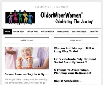 Olderwiserwomen.com(Celebrate the Journey) Screenshot