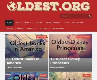 Oldest.org(Home of the Oldest Things in the World) Screenshot