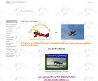 Oldethymeaviation.com(Olde Thyme Aviation ®) Screenshot