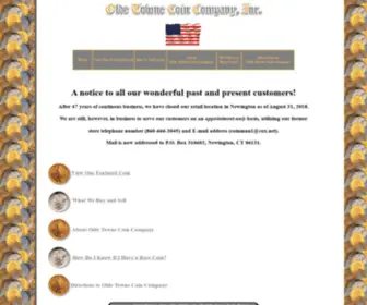 Oldetownecoin.com(Olde Towne Coin Company) Screenshot