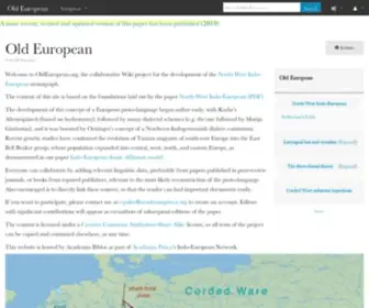 Oldeuropean.org(Oldeuropean) Screenshot