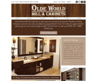 Oldeworldcabinets.com(Cabinetry) Screenshot