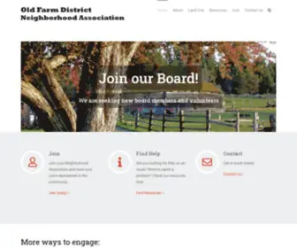 Oldfarmbend.com(Old Farm District Neighborhood Association) Screenshot