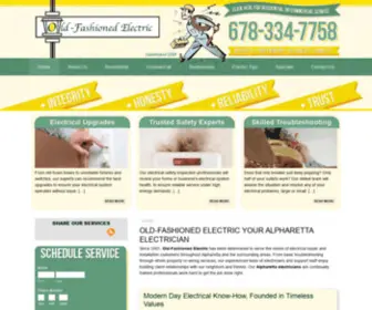 Oldfashionedelectric.com(Old-Fashioned Electric) Screenshot