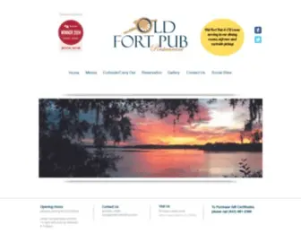 Oldfortpub.com(Hilton Head Restaurant Waterfront Old Fort Pub) Screenshot