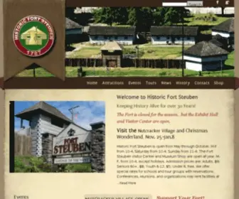 Oldfortsteuben.com(Historic Fort Steuben) Screenshot