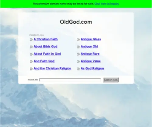 Oldgod.com(Oldgod) Screenshot