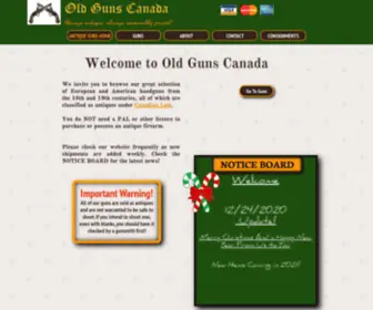 Oldgunscanada.com(Old Guns Canada Home) Screenshot