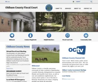 Oldhamcountyky.gov(Oldham County Fiscal Court) Screenshot
