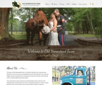 Oldhomesteadfarm.net(Old Homestead Farm Weddings & Events) Screenshot