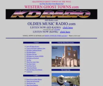 Oldiesmusicradio.com(ABANDONED GHOST TOWNS & OLDIES MUSIC RADIO) Screenshot