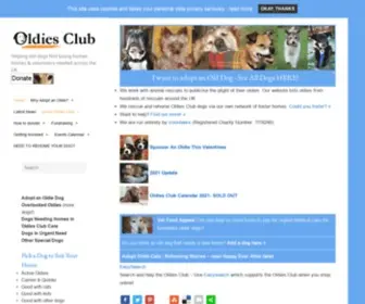 Oldies.org.uk(Helping old dogs find loving homes) Screenshot