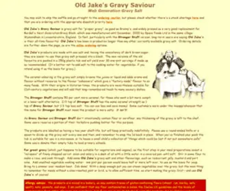 Oldjake.co.uk(Old Jake's Gravy Saviour) Screenshot