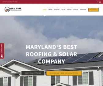 Oldlineroofingandsolar.com(Old Line Roofing and Solar) Screenshot