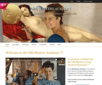 Oldmasters.academy(How to paint like the Old Masters using modern materials) Screenshot