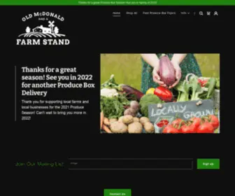 OldmCDonaldfarmstand.com(Old McDonald had a Farm Stand) Screenshot