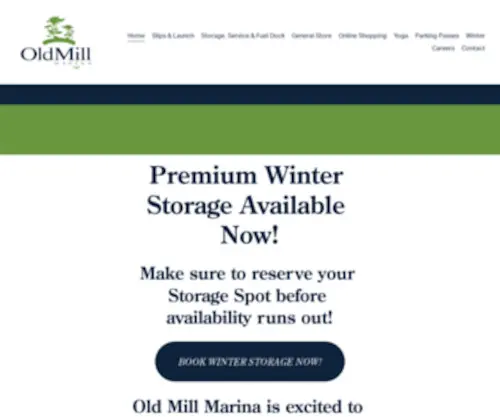 Oldmillmarina.ca(Old Mill Marina) Screenshot