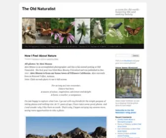 Oldnaturalist.com(A voice for the earth) Screenshot