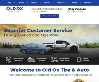 Oldoxtire.com(Auto Repair in Sterling) Screenshot