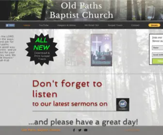 Oldpathsbaptistchurch.org(Northfield) Screenshot