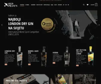 Oldpilots.com(Old Pilot's Gin. Hrvatski craft gin proizveden korištenjem hrvatskih biljaka) Screenshot