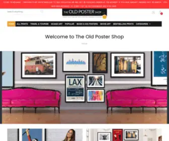 Oldposters.co.uk(The Old Poster Shop) Screenshot