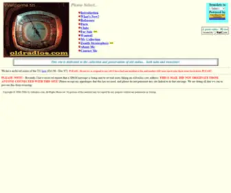 Oldradios.com(This site) Screenshot