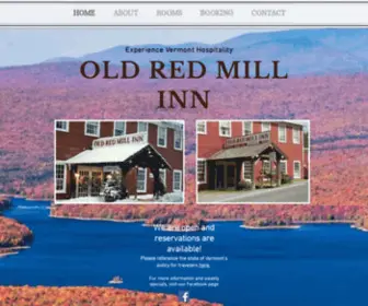 Oldredmill.com(The historic Old Red Mill) Screenshot