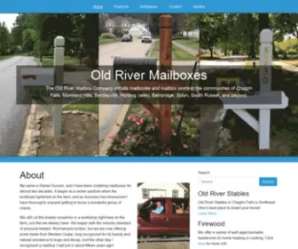 Oldrivermailboxcompany.com(Chagrin Valley Mailbox Post Installation) Screenshot