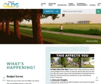 OLDS.ca(The Town of Olds) Screenshot