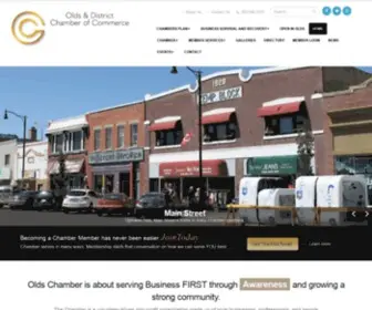 Oldsalberta.com(Olds and District Chamber of Commerce) Screenshot
