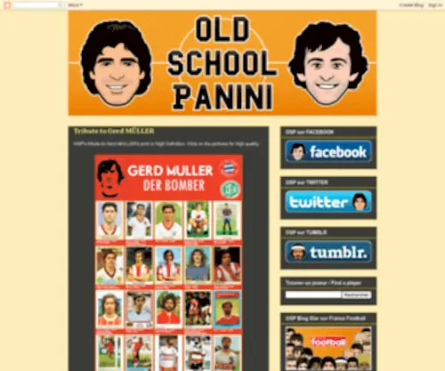 Oldschoolpanini.com(Old School Panini) Screenshot