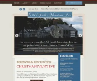 Oldsouthmountaininn.com(Old South Mountain Inn) Screenshot