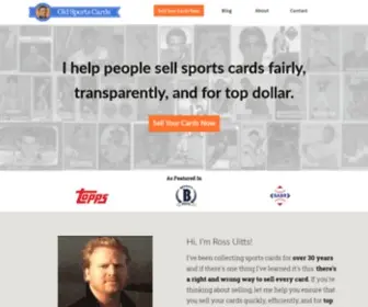 Oldsportscards.com(The Old And Vintage Sports Cards Authority) Screenshot