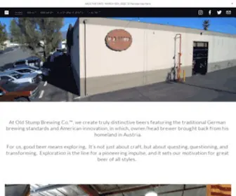 Oldstumpbrewery.com(Pomona Craft Beer and Tap Room) Screenshot